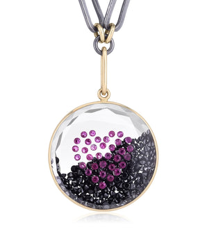 Rock'n Heart Necklace Necklaces - Moritz Glik Heart rubies black diamond