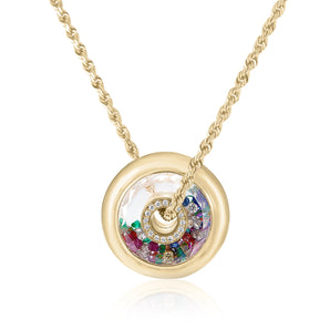 Roda 12 Pendant Confetti Necklace - Moritz Glik Roda diamonds