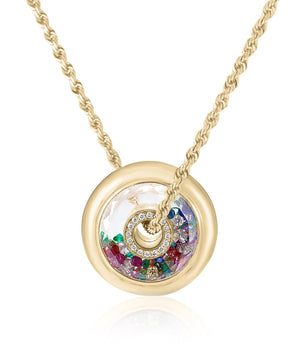 Roda 12 Pendant Confetti Necklace - Moritz Glik Roda diamonds