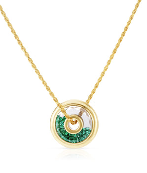 Roda 15 Pendant Emerald Necklace - Moritz Glik Roda emeralds