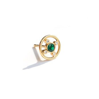 Roda Emerald Stud Earrings - Moritz Glik Ready to Ship Studs emeralds