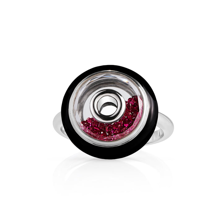 Roda Enamel Ring Ruby Ring - Moritz Glik Roda rubies Enamel
