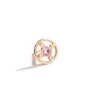 Roda Pink Sapphire Stud Earrings - Moritz Glik sapphires Studs Ready to Ship