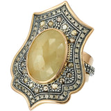 Shield Stone Ring Ring - Moritz Glik Archived