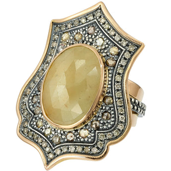 Shield Stone Ring Ring - Moritz Glik Archived