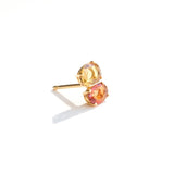 Shuffle Yellow and Orange Sapphires Stud Earrings - Moritz Glik Studs sapphires
