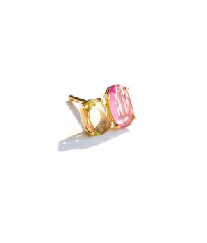 Shuffle Yellow and Pink Sapphires Stud Earrings - Moritz Glik Studs sapphires