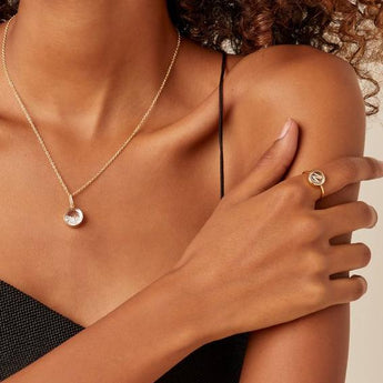 Single Initial Locket Ring Rings - Moritz Glik diamonds Lockets Customize Yours