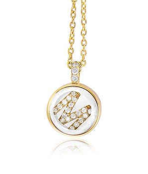 Single Initial Shaker Locket Necklaces - Moritz Glik diamonds Lockets Customize Yours