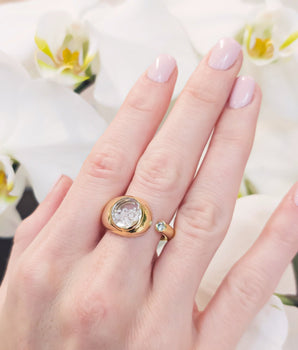 Singular Open Ring Rings - Moritz Glik Elos diamonds