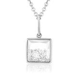 Square Shaker Pendant Necklaces - Moritz Glik diamonds Core