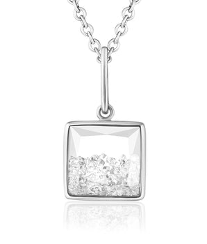Square Shaker Pendant Necklaces - Moritz Glik diamonds Core