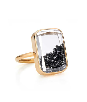 Ten Fourteen Black Diamond Ring - Moritz Glik Ready to Ship black diamond