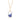 Ten Fourteen Petite Pendant Blue Necklace - Moritz Glik sapphires Core