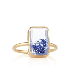 Ten Fourteen Petite Ring Blue Rings - Moritz Glik rings sapphires Core