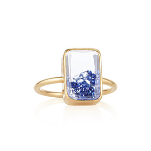 Ten Fourteen Petite Ring Blue Rings - Moritz Glik rings sapphires Core