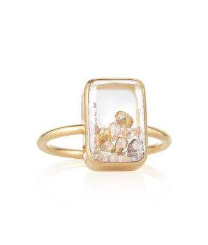 Ten Fourteen Petite Yellow Ring Ring - Moritz Glik diamonds Ready to Ship Core