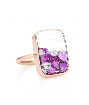 Ten Fourteen Ruby Rings - Moritz Glik diamonds Kaleidoscope Colors Core