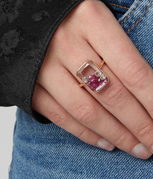 Ten Fourteen Ruby Rings - Moritz Glik diamonds Kaleidoscope Colors Core