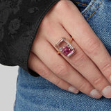 Ten Fourteen Ruby Rings - Moritz Glik diamonds Kaleidoscope Colors Core