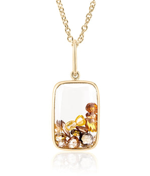 Ten Fourteen Shaker Pendant Yellow Necklace - Moritz Glik diamonds Ready to Ship Core