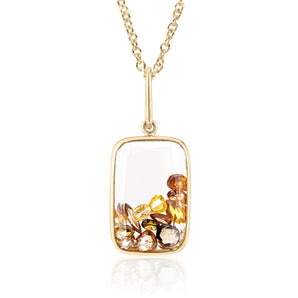 Ten Fourteen Shaker Pendant Yellow Necklace - Moritz Glik diamonds Ready to Ship Core