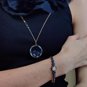 Ten Ten Blue Sapphire Necklace Necklaces - Moritz Glik fall edit Kaleidoscope Colors diamonds