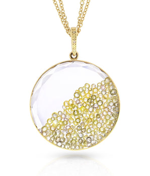 The Big Boy Yellow Necklace Necklaces - Moritz Glik diamonds Kaleidoscope Colors Core