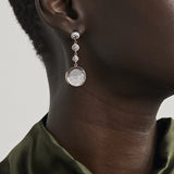 Triple Drop Emerald Earrings Earrings - Moritz Glik diamonds emeralds Apollo