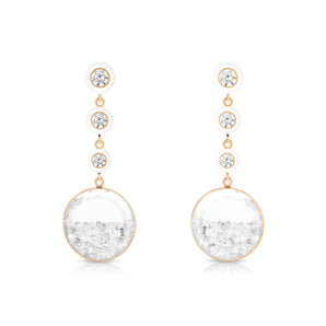 Triple Drop Shaker Earrings Earrings - Moritz Glik diamonds Enamel Apollo