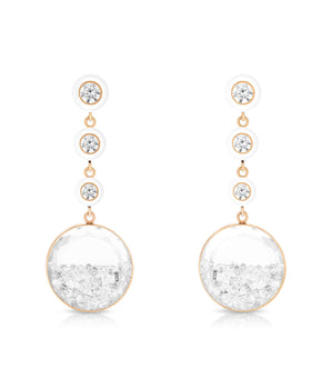 Triple Drop Shaker Earrings Earrings - Moritz Glik diamonds Enamel Apollo