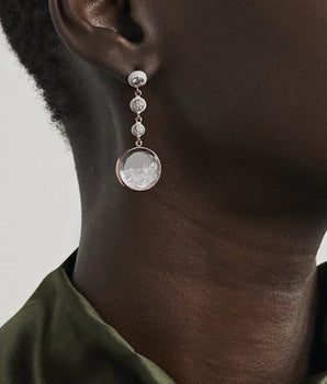 Triple Drop Shaker Earrings Earrings - Moritz Glik diamonds Enamel Apollo