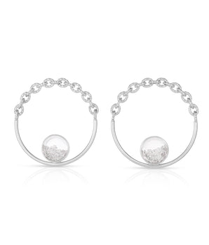Trupe Pave Earrings Earrings - Moritz Glik diamonds Hoops Circo
