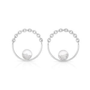 Trupe Pave Earrings Earrings - Moritz Glik diamonds Hoops Circo