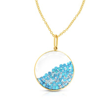Load image into Gallery viewer, Turquoise Shaker Pendant Necklaces - Moritz Glik other gemstones Kaleidoscope Colors
