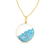 Turquoise Shaker Pendant Necklaces - Moritz Glik other gemstones Kaleidoscope Colors