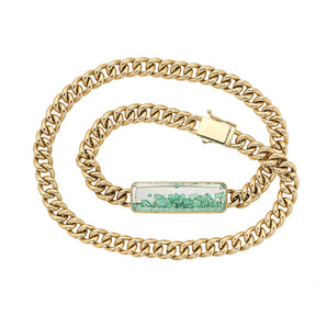 Unido Double Wrap Bracelet Bracelets - Moritz Glik Curb Chain emeralds Apura