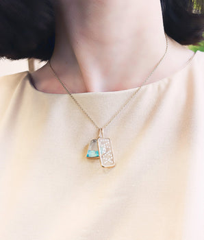 Vitrô 4:20 Roman Tag Necklaces - Moritz Glik Customize Yours diamonds Charms