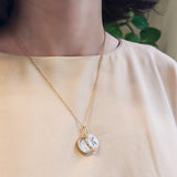 Vitrô Diamond Initial Charm - Medium Necklaces - Moritz Glik Charms Customize Yours black diamond