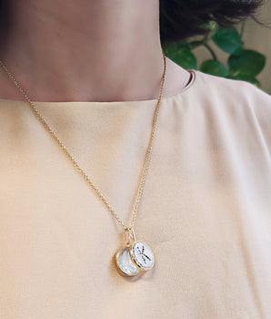 Vitrô Diamond Initial Charm - Medium Necklaces - Moritz Glik Charms Customize Yours black diamond