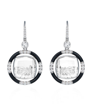 Volante Enamel Earrings Earrings - Moritz Glik Enamel fall edit diamonds