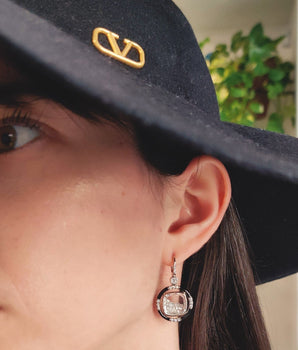 Volante Enamel Earrings Earrings - Moritz Glik Enamel fall edit diamonds