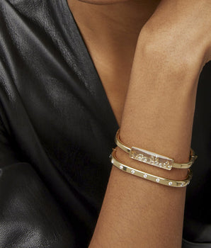 Yellow Diamond Shaker Bangle Bracelets - Moritz Glik diamonds Kaleidoscope Colors Core