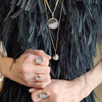 Yellow Diamond Shaker Ring Rings - Moritz Glik diamonds fall edit Core